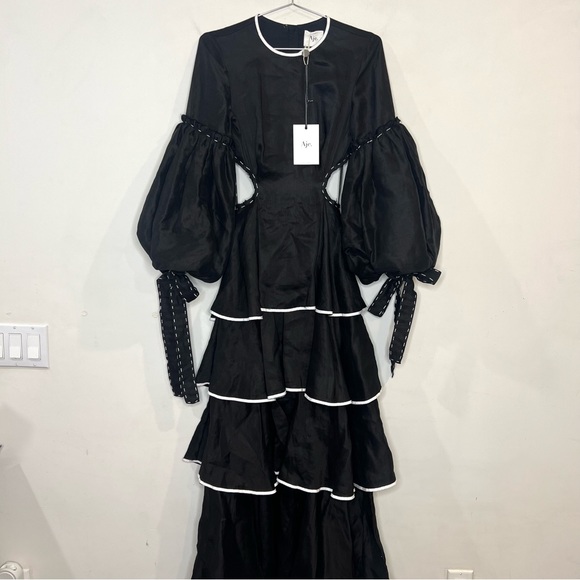 Aje Gracious cutout black ivory maxi dress size AUS 4 (US 0) NEW! New with tags! - Picture 5 of 16